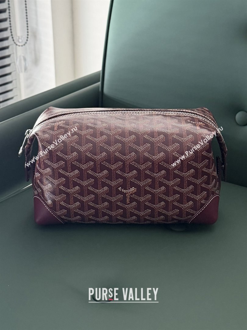 Goyard Bowling 25 Toiletry Bag 020216 Brugundy 2025 (ZH-25121212)