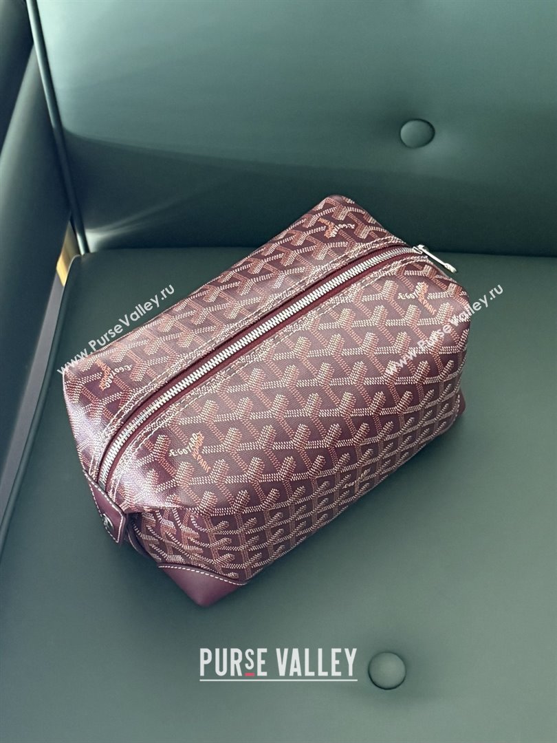 Goyard Bowling 25 Toiletry Bag 020216 Brugundy 2025 (ZH-25121212)