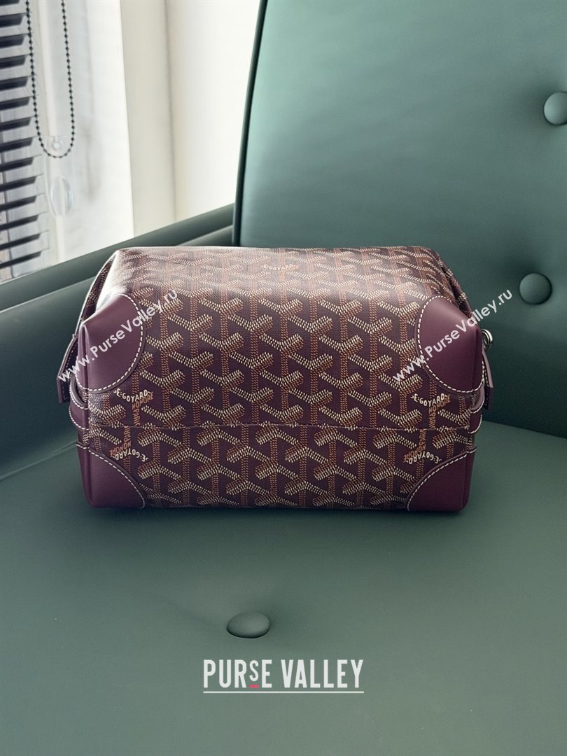 Goyard Bowling 25 Toiletry Bag 020216 Brugundy 2025 (ZH-25121212)