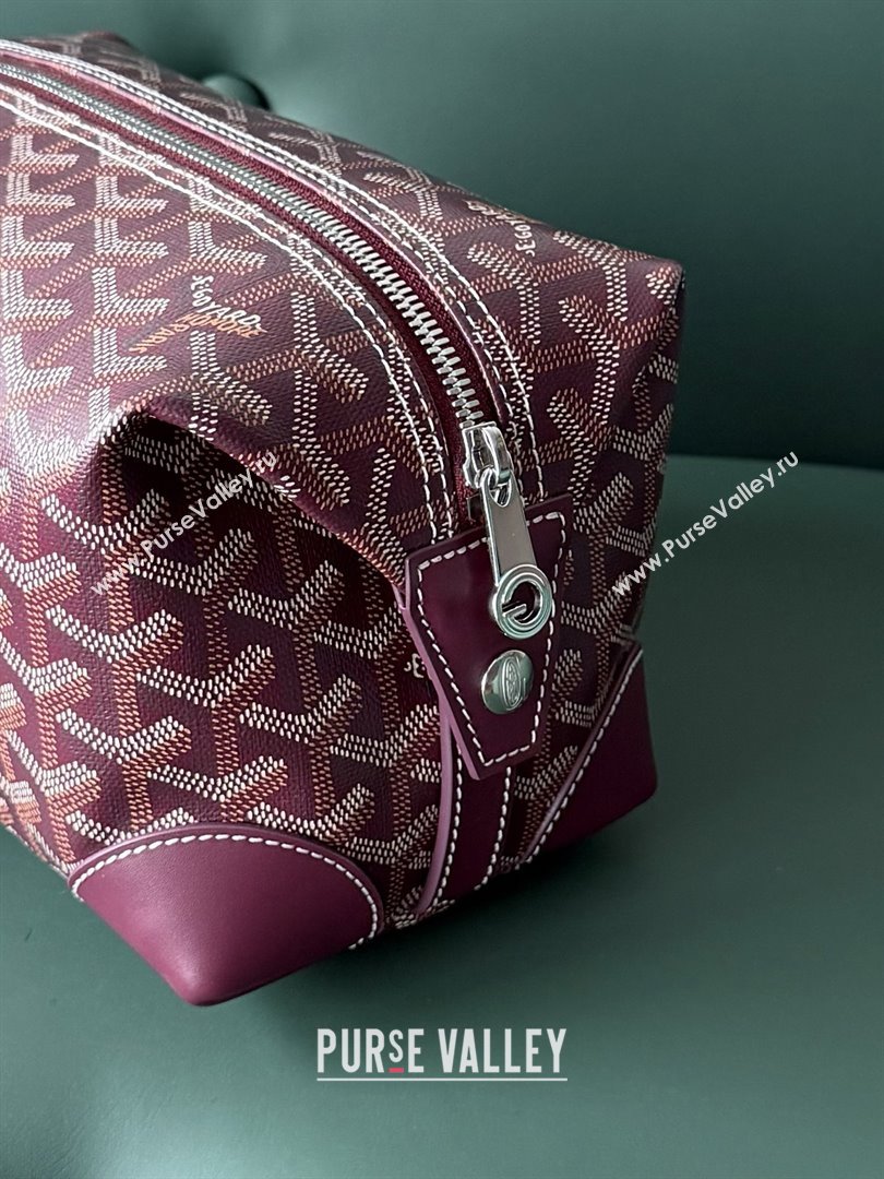 Goyard Bowling 25 Toiletry Bag 020216 Brugundy 2025 (ZH-25121212)