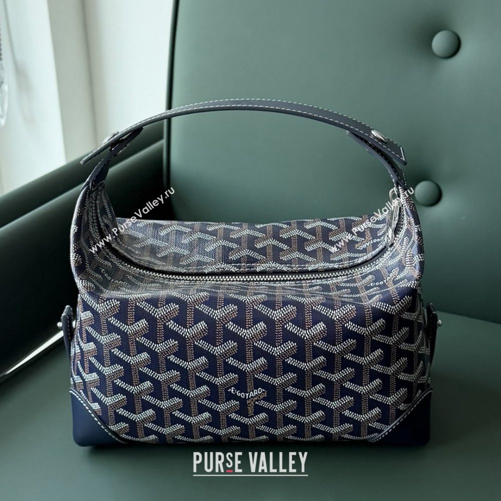 Goyard Bowling 25 Toiletry Bag 020216 Navy Blue 2025 (ZH-25121213)