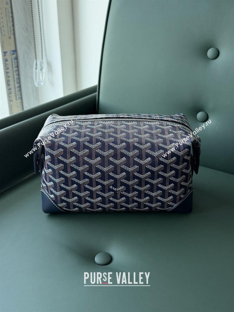 Goyard Bowling 25 Toiletry Bag 020216 Navy Blue 2025 (ZH-25121213)