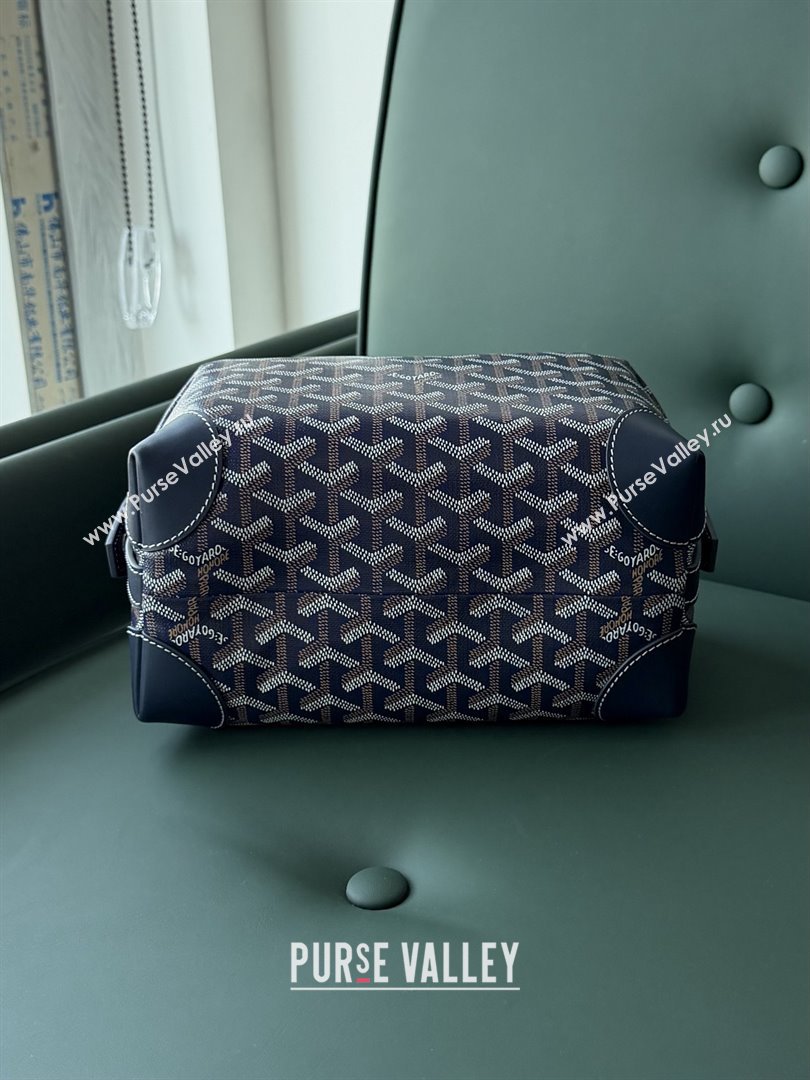 Goyard Bowling 25 Toiletry Bag 020216 Navy Blue 2025 (ZH-25121213)