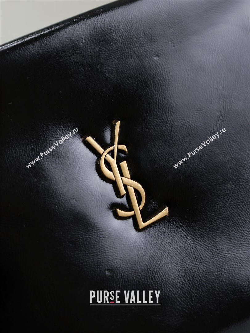 Saint Laurent Calypso Pouch in Wax Leather 765025 Black 2025 (YY-25121217)