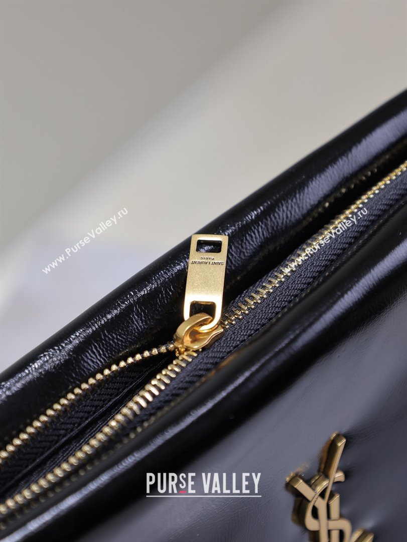 Saint Laurent Calypso Pouch in Wax Leather 765025 Black 2025 (YY-25121217)