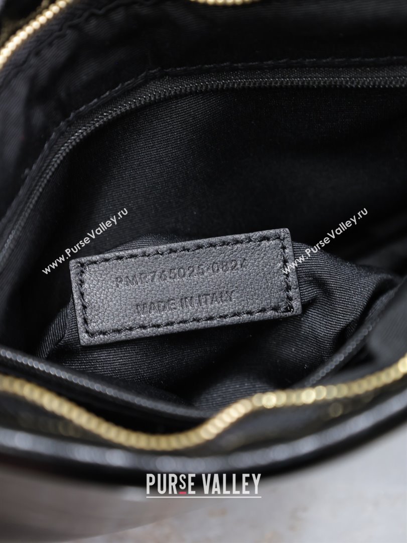 Saint Laurent Calypso Pouch in Wax Leather 765025 Black 2025 (YY-25121217)