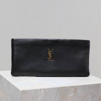 Saint Laurent Calypso Long Pouch in Lambskin 774062 Black 2025 (YY-25121218)