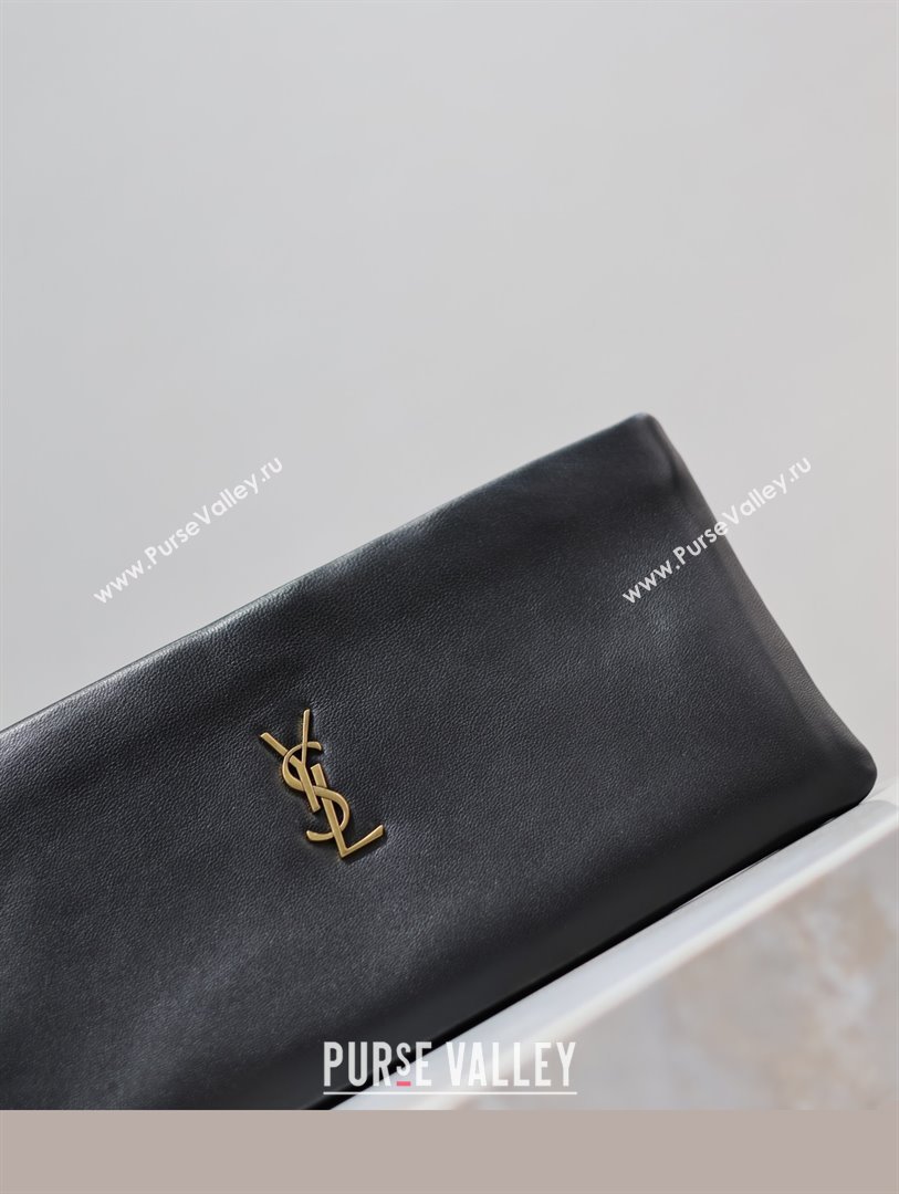 Saint Laurent Calypso Long Pouch in Lambskin 774062 Black 2025 (YY-25121218)