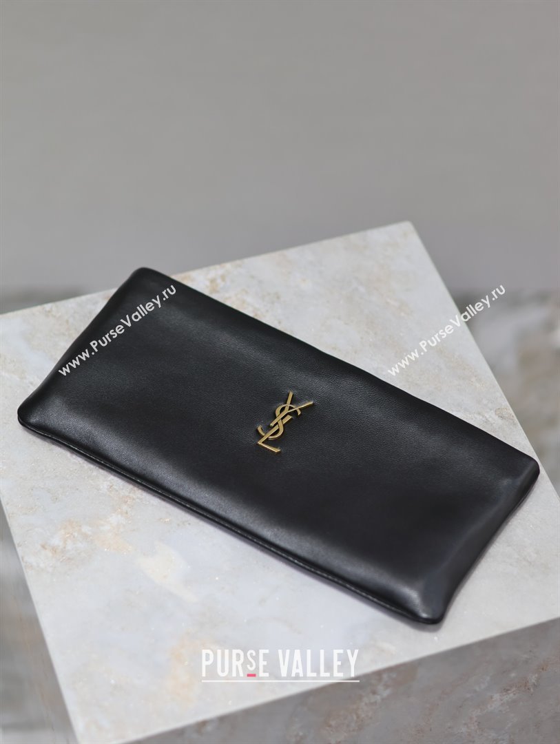 Saint Laurent Calypso Long Pouch in Lambskin 774062 Black 2025 (YY-25121218)