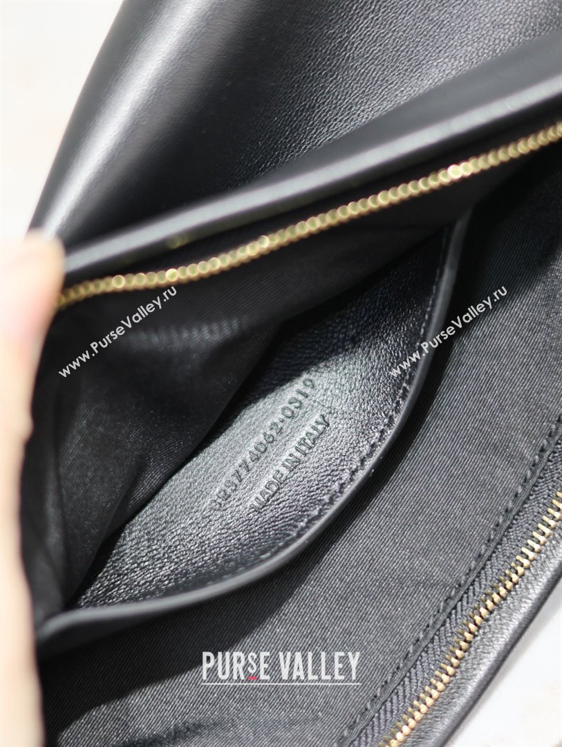 Saint Laurent Calypso Long Pouch in Lambskin 774062 Black 2025 (YY-25121218)