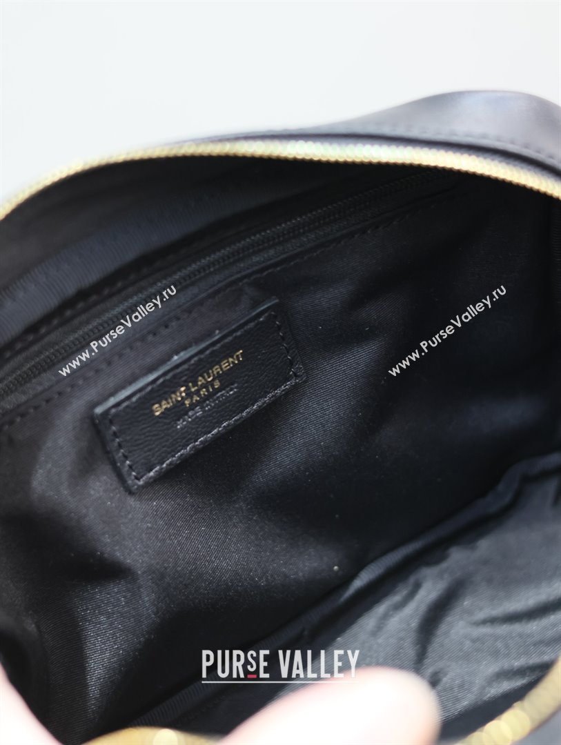 Saint Laurent Calypso Cosmetic Pouch in Lambskin 767101/765026 Black (YY-25121219)