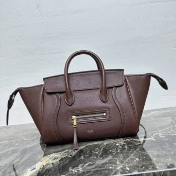 Celine Small New Luggage in Supple Shiny Lambskin 124213 2025 (BL-25120906)