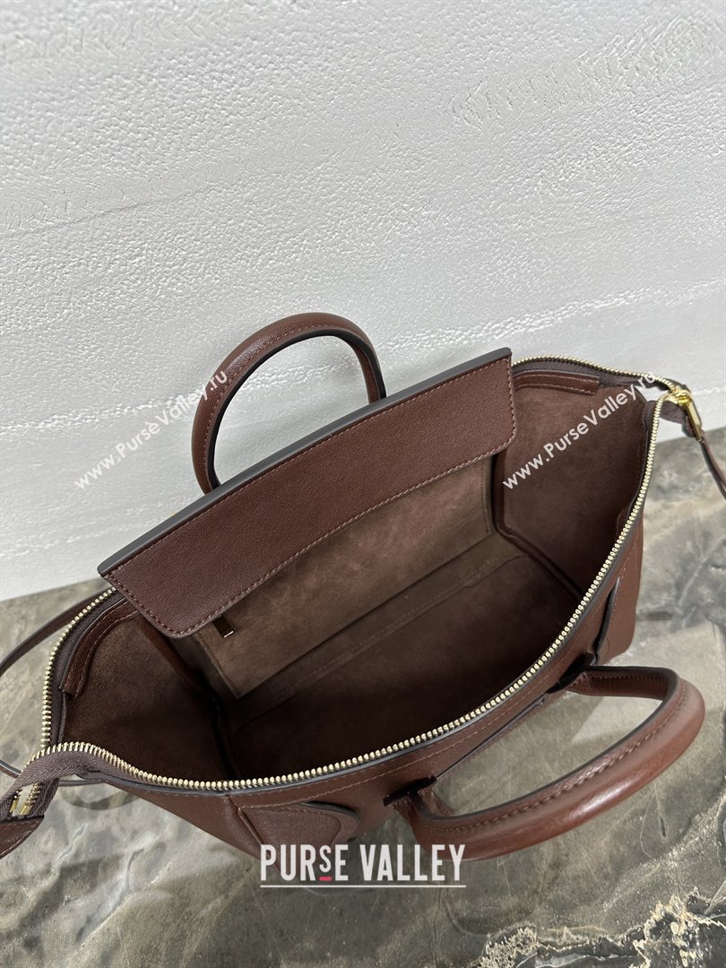 Celine Small New Luggage in Supple Shiny Lambskin 124213 2025 (BL-25120906)