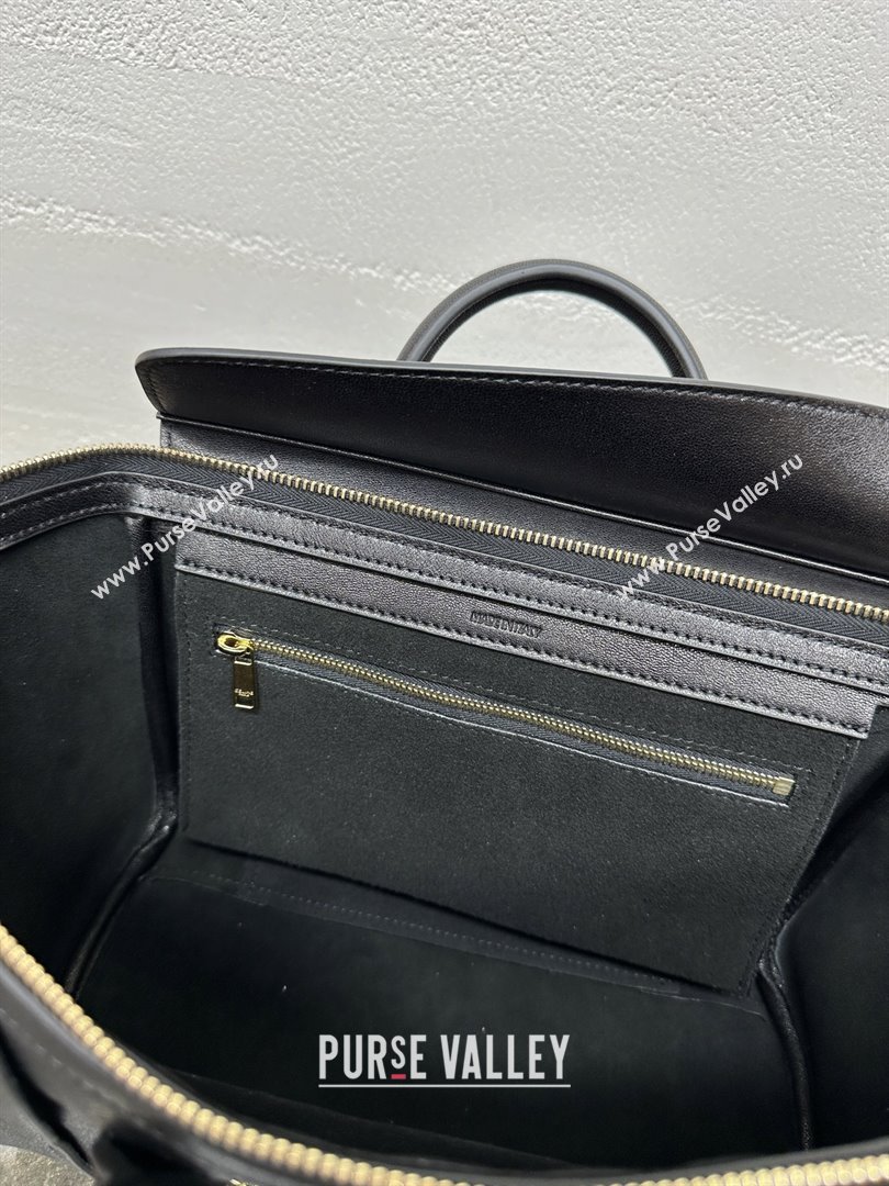 Celine Small New Luggage in Supple Shiny Lambskin 124213 Black 2025 (BL-25120907)