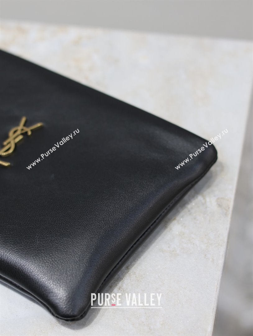 Saint Laurent Calypso Pouch Clutch in Lambskin 765025 Black 2025 (YY-25120909)