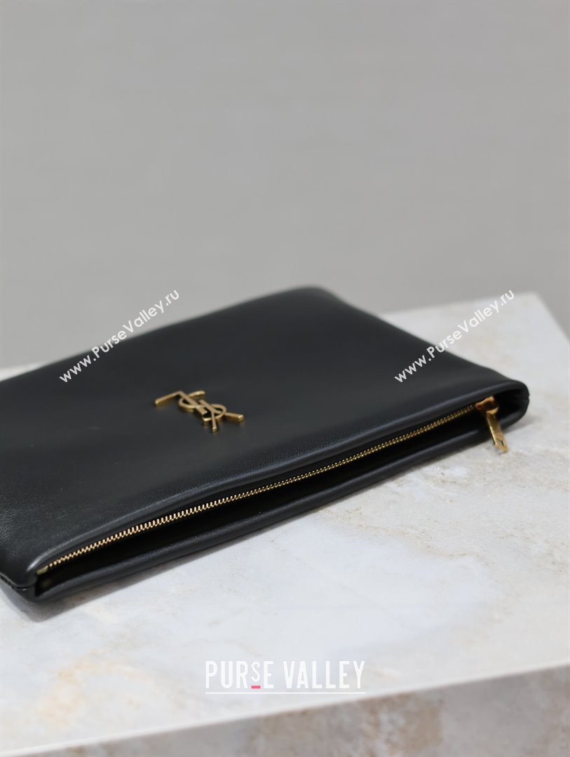 Saint Laurent Calypso Pouch Clutch in Lambskin 765025 Black 2025 (YY-25120909)