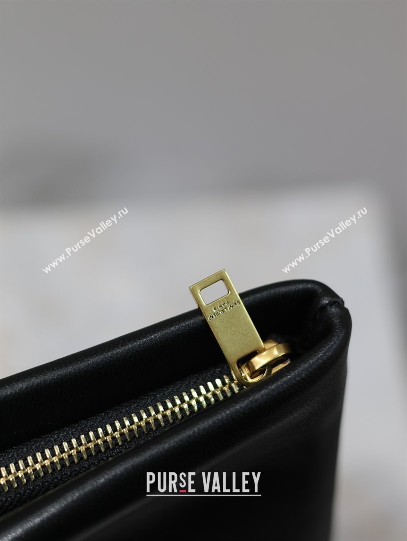 Saint Laurent Calypso Pouch Clutch in Lambskin 765025 Black 2025 (YY-25120909)