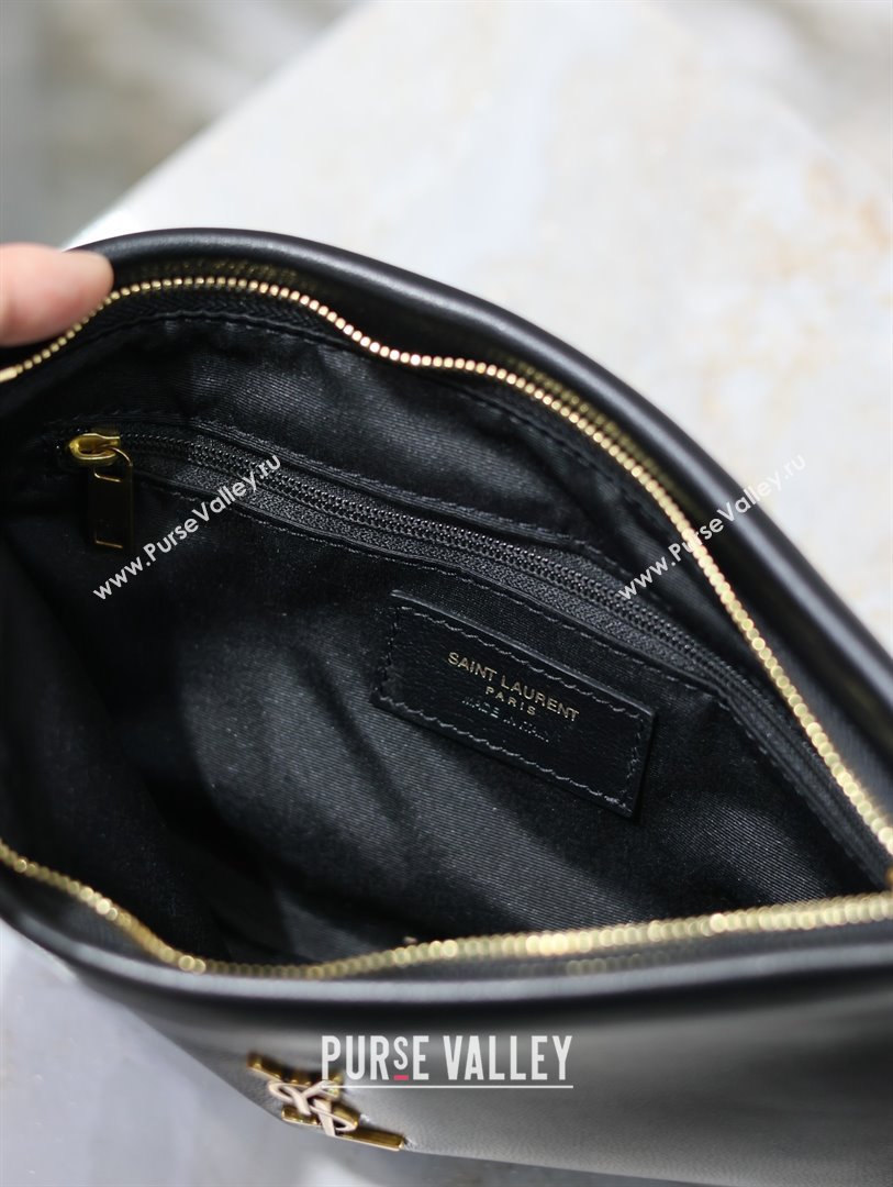 Saint Laurent Calypso Pouch Clutch in Lambskin 765025 Black 2025 (YY-25120909)