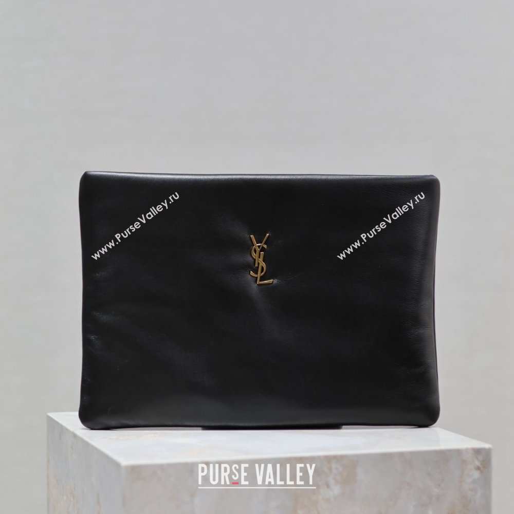 Saint Laurent Calypso Pouch in Lambskin 778943 Black 2025 (YY-25120908)