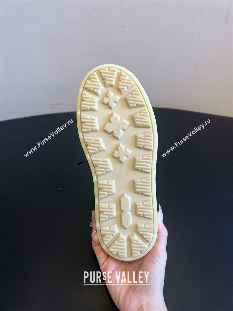 Prada Suede Shearling Platform Lace-up Boots P121604 Brown 2025 (MGN-25121604)