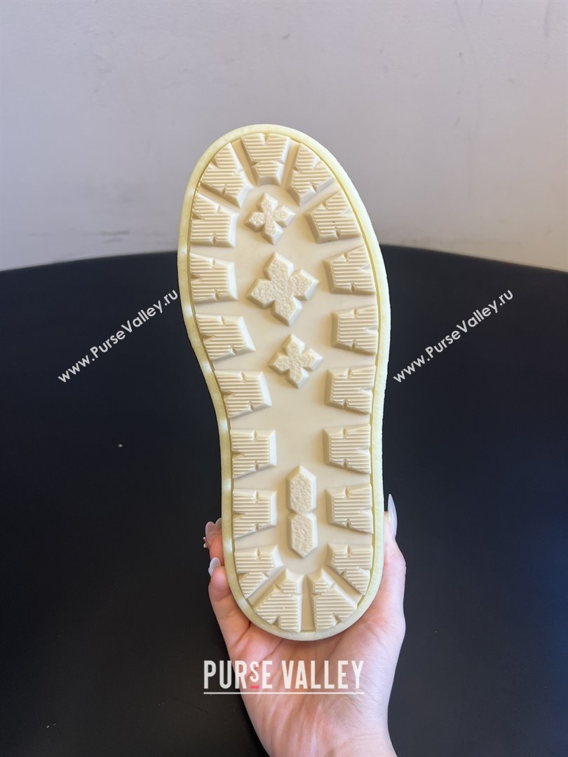 Prada Suede Shearling Platform Loafers P121605 Brown 2025 (MGN-25121605)