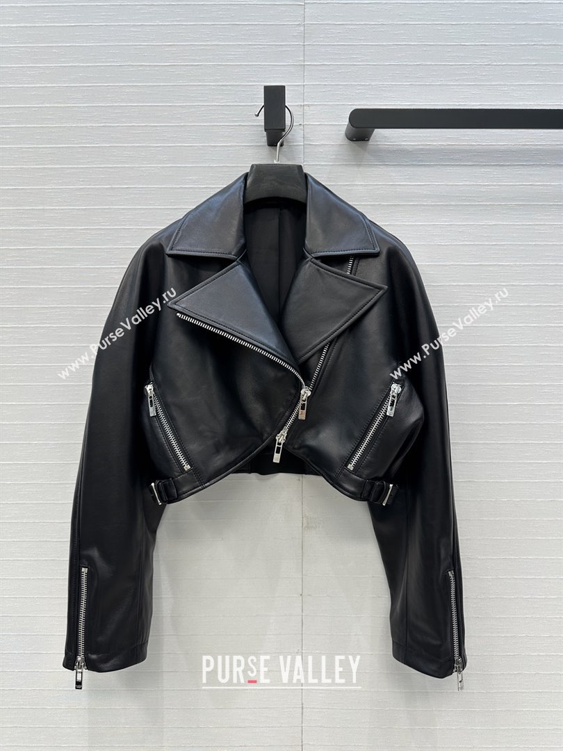 Alaia Lambskin Jacket A121912 Black 2025 (Q-25121912)