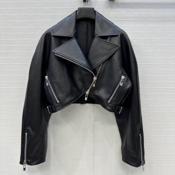 Alaia Lambskin Jacket A121912 Black 2025 (Q-25121912)