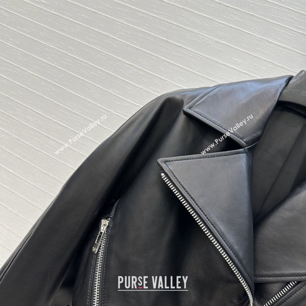 Alaia Lambskin Jacket A121912 Black 2025 (Q-25121912)