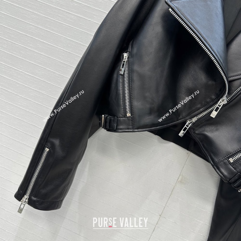 Alaia Lambskin Jacket A121912 Black 2025 (Q-25121912)