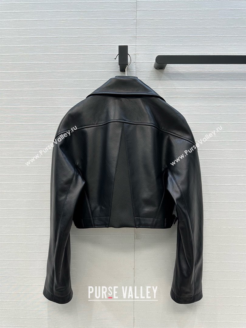 Alaia Lambskin Jacket A121912 Black 2025 (Q-25121912)