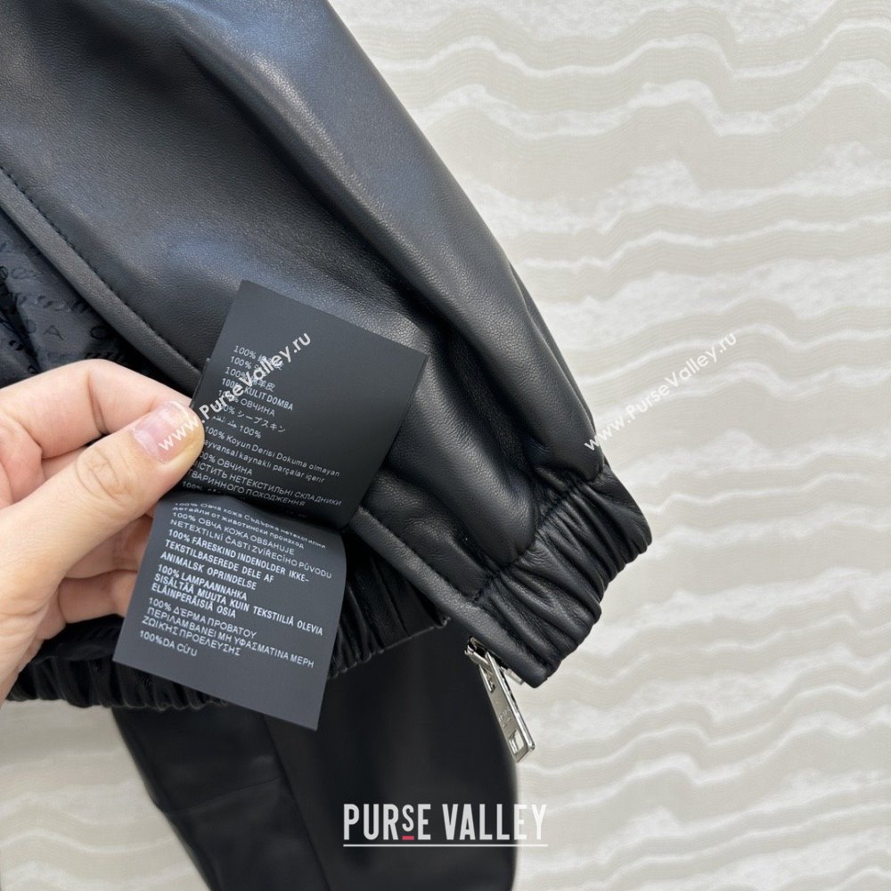 Prada Lambskin Jacket P121828 Black 2025 (Q-25121828)