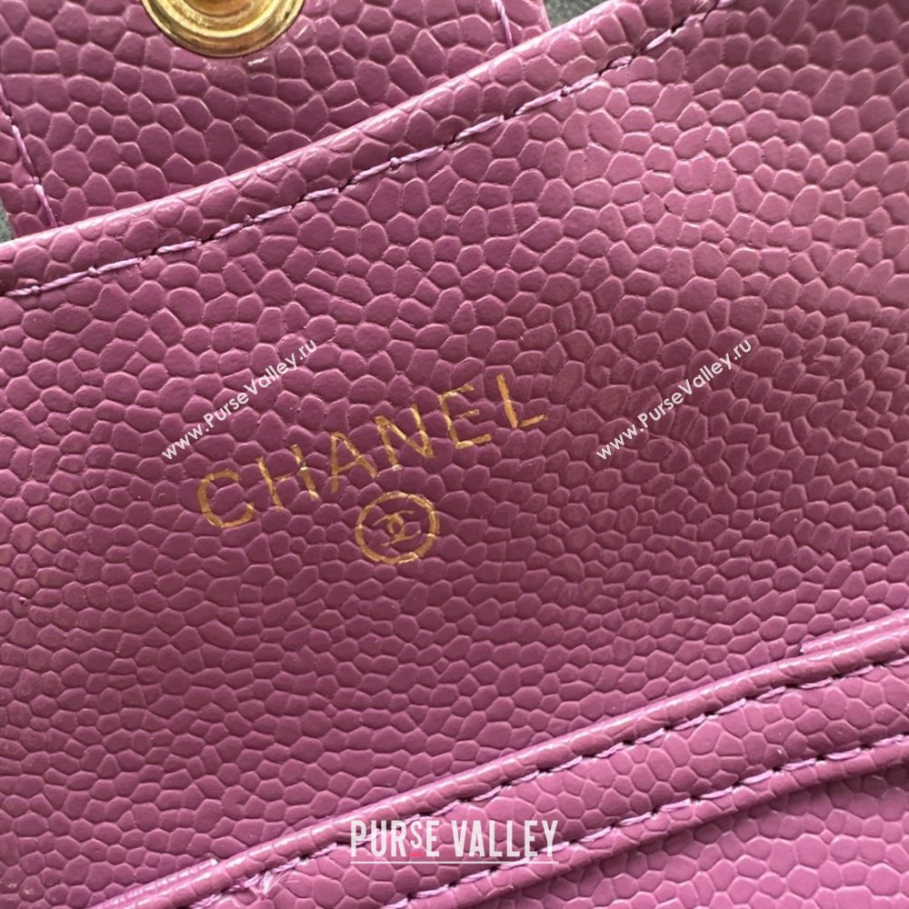 Chanel Chain Belt with Pouch in Grainy Leather 2016025 Rosy/Gold 2025 (99-25122317)