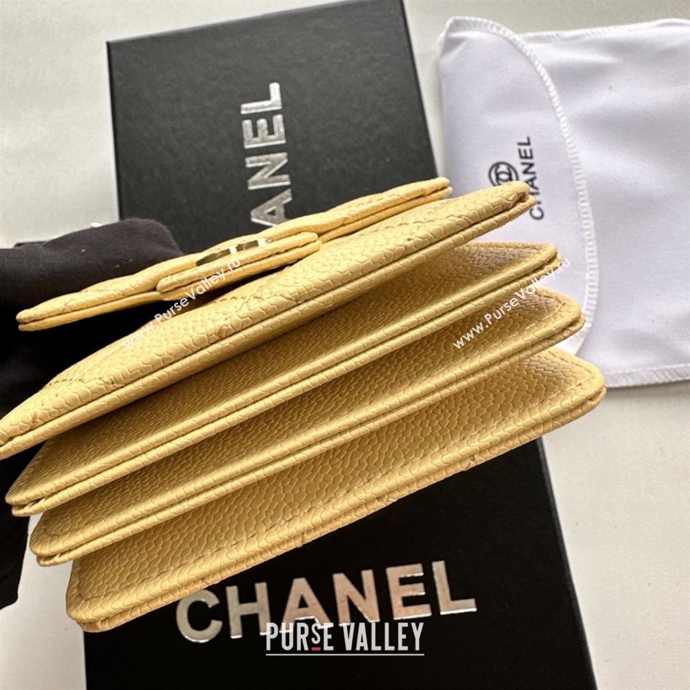 Chanel Chain Belt with Pouch in Grainy Leather 2016025 Yellow/Gold 2025 (99-25122319)