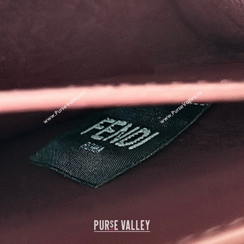 Fendi Peekaboo ISeeU Petite Bag in Interlaced Leather 80138S Burgundy 2025 Top (CL-25122510)