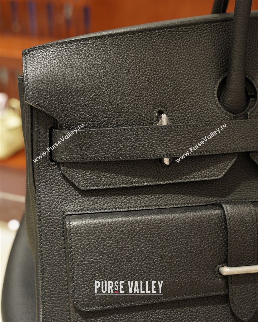 Hermes Multipockets Birkin HAC 50 Bag in Togo Leather Black/Silver 2025(Handmade) (XX-25122603)