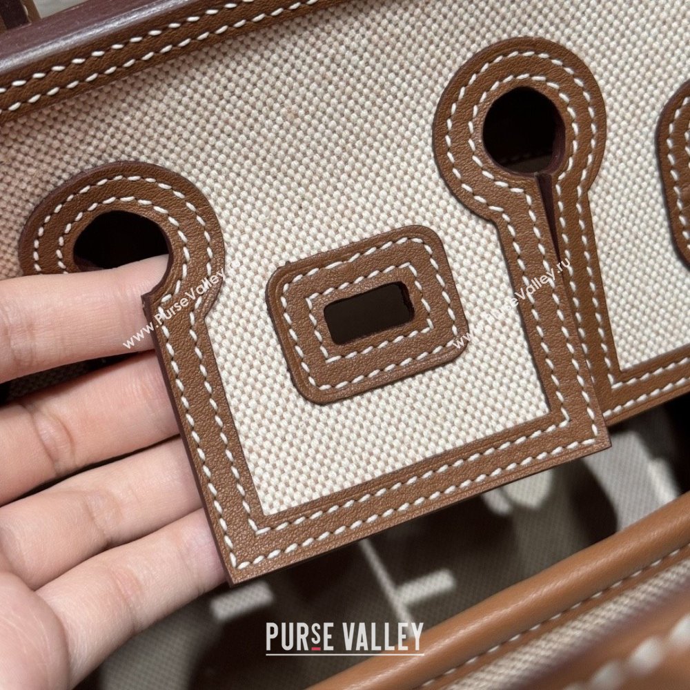 Hermes Birkin 25cm Cargo Bag in Swift Leather and Canvas Dark Brown/Silver 2025（Handmade） (XX-25122604)