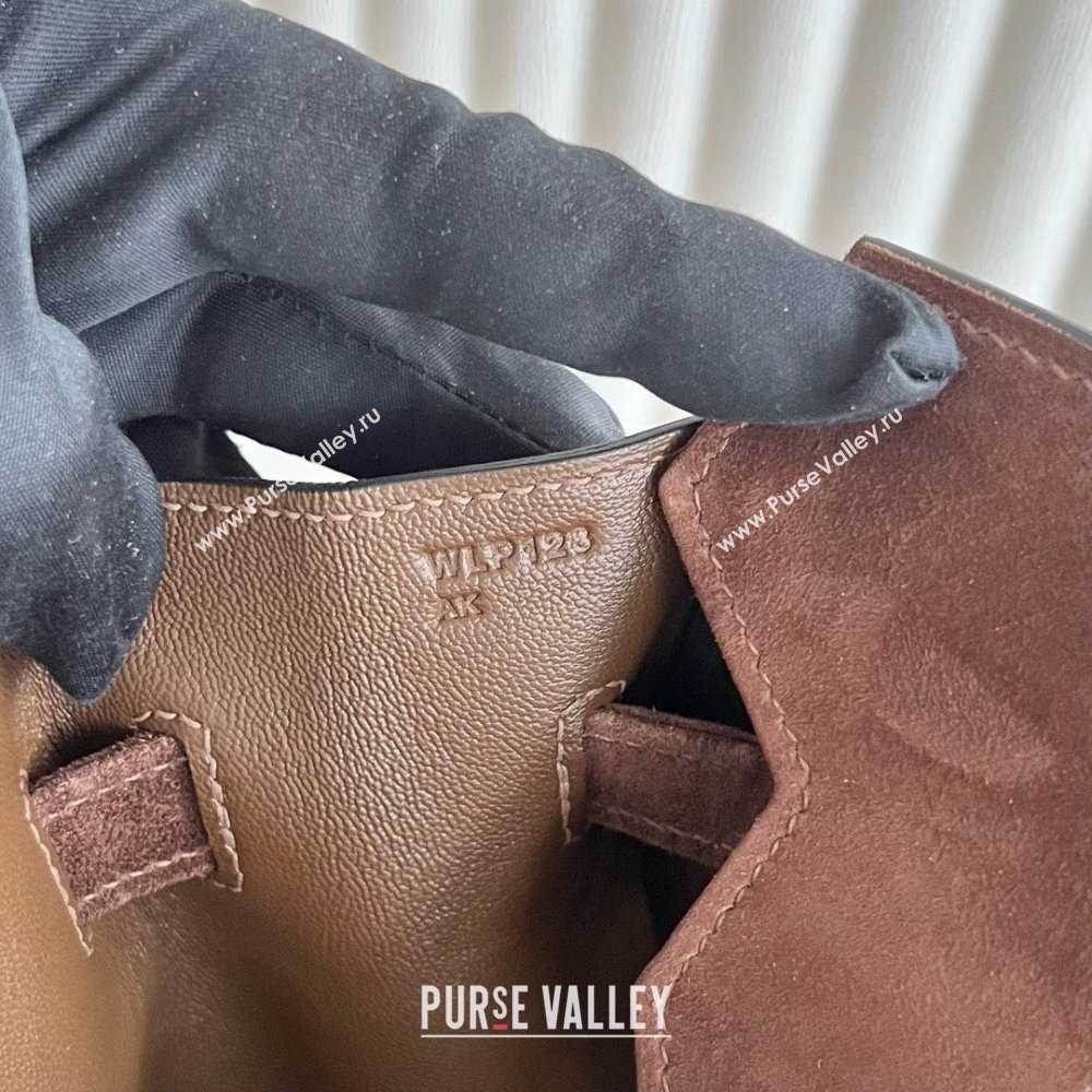 Hermes Birkin 35 Bag in Suede Leather Teddy Brown/Silver 2025(Handmade) (XX-25122613)