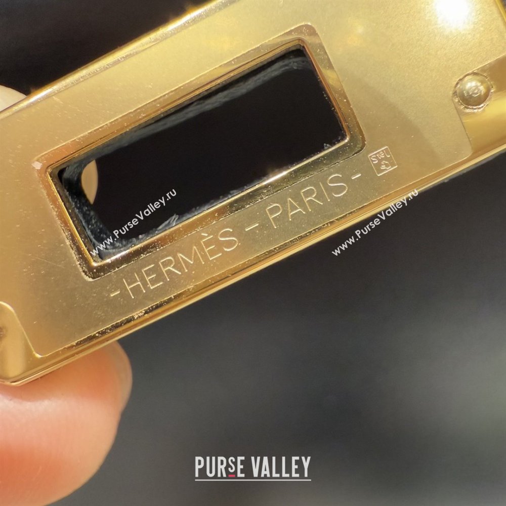 Hermes Kelly 25 Bag in Box Leather Black/Gold 2025(Handmade) (XX-25122616)