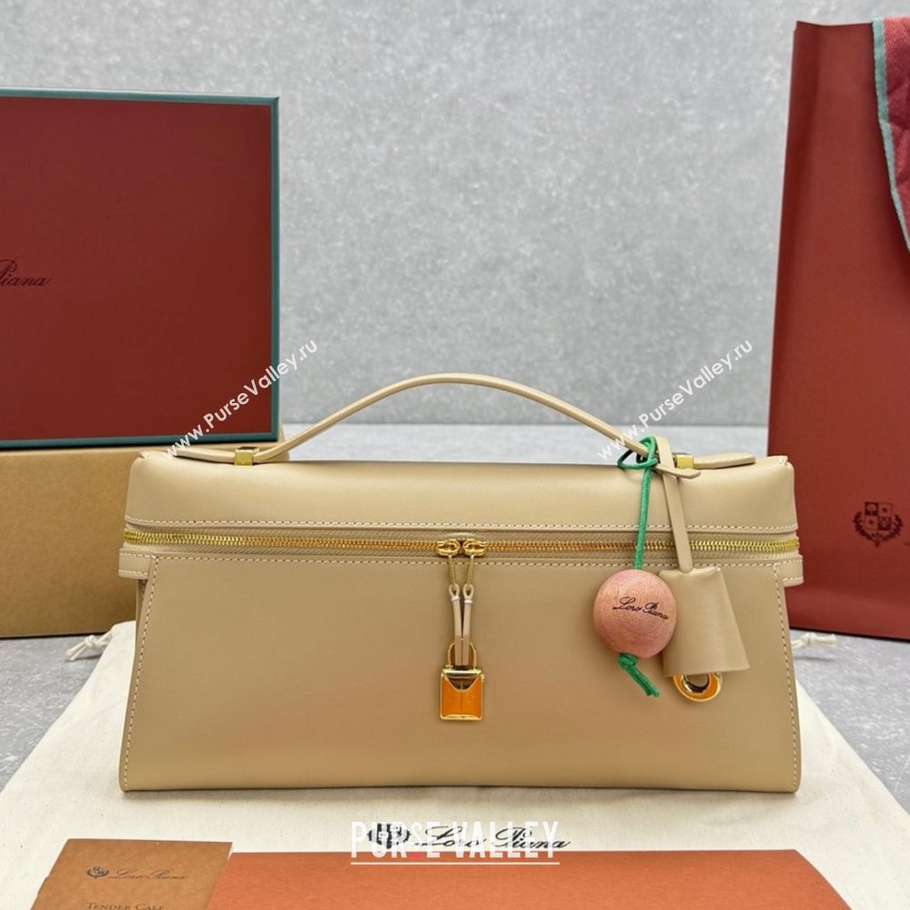 Loro Piana Extra Clutch L29 in Smooth Calfskin 1971 Apricot 2025 (NM-25122516)