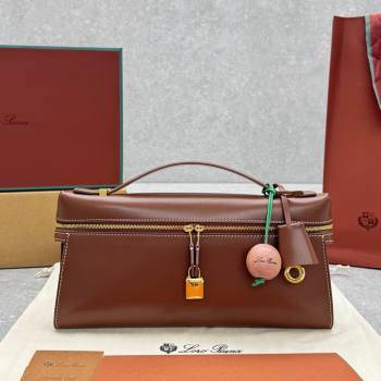 Loro Piana Extra Clutch L29 in Smooth Calfskin 1971 Burnt Tan 2025 (NM-25122517)