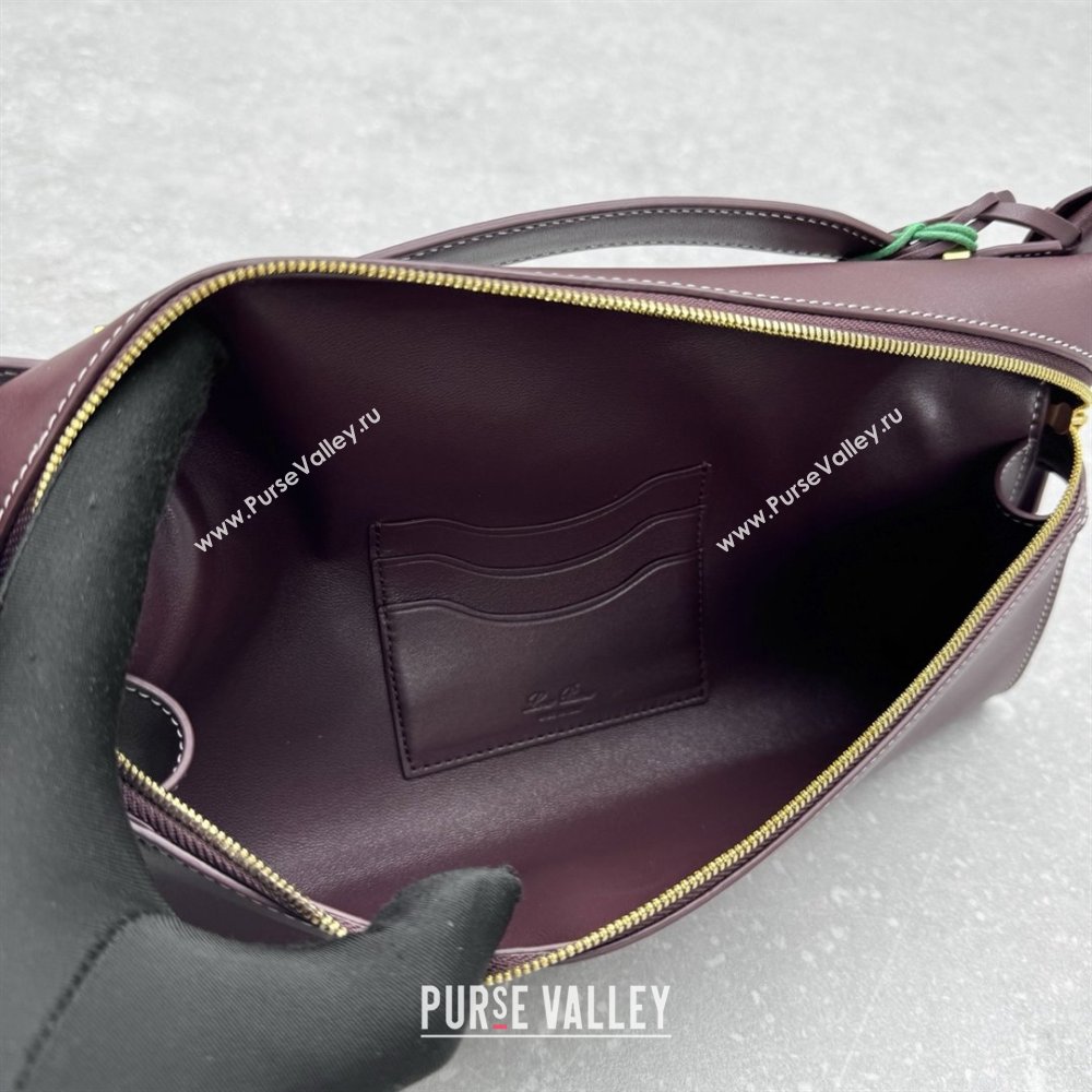 Loro Piana Extra Clutch L29 in Smooth Calfskin 1971 Burgundy 2025 (NM-25122518)