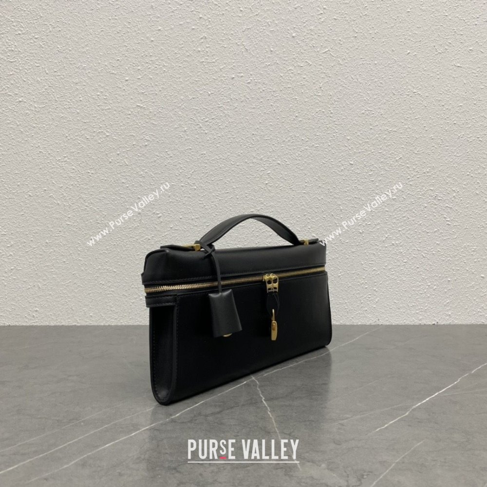 Loro Piana Extra Clutch L29 in Smooth Calfskin 1971 Black 2025 (NM-25122519)