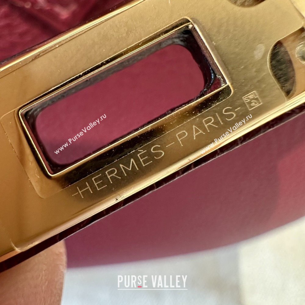 Hermes Birkin 25/30 Bag in Togo Calfskin Leather Bordeaux/Gold 2025 (Handmade) (XX-25122530)