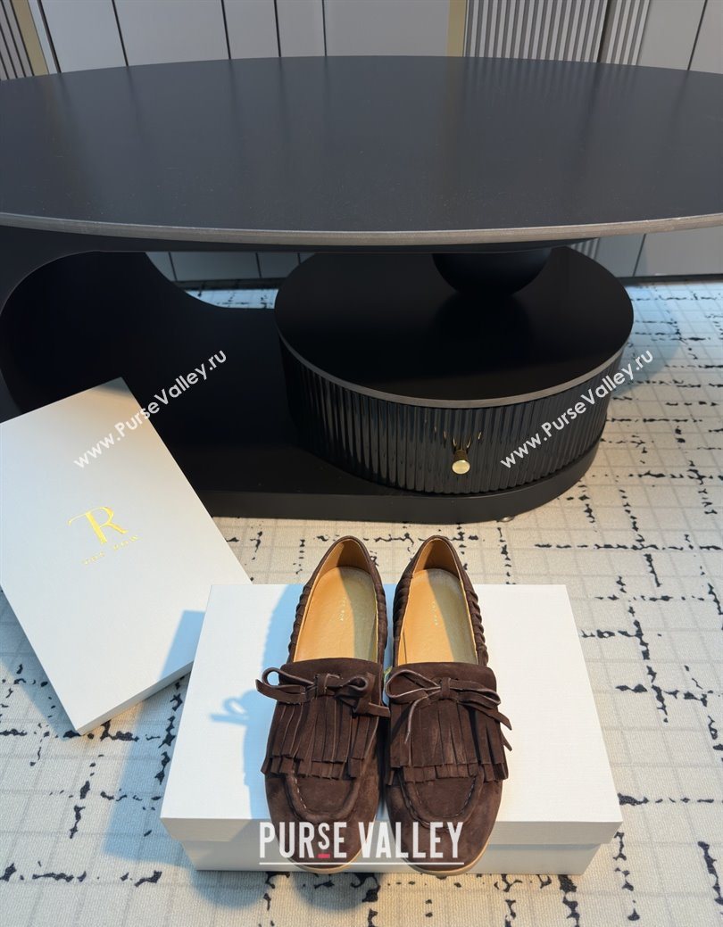 The Row Suede Loafers TR122902 Brown 2025 (MGN-25122902)