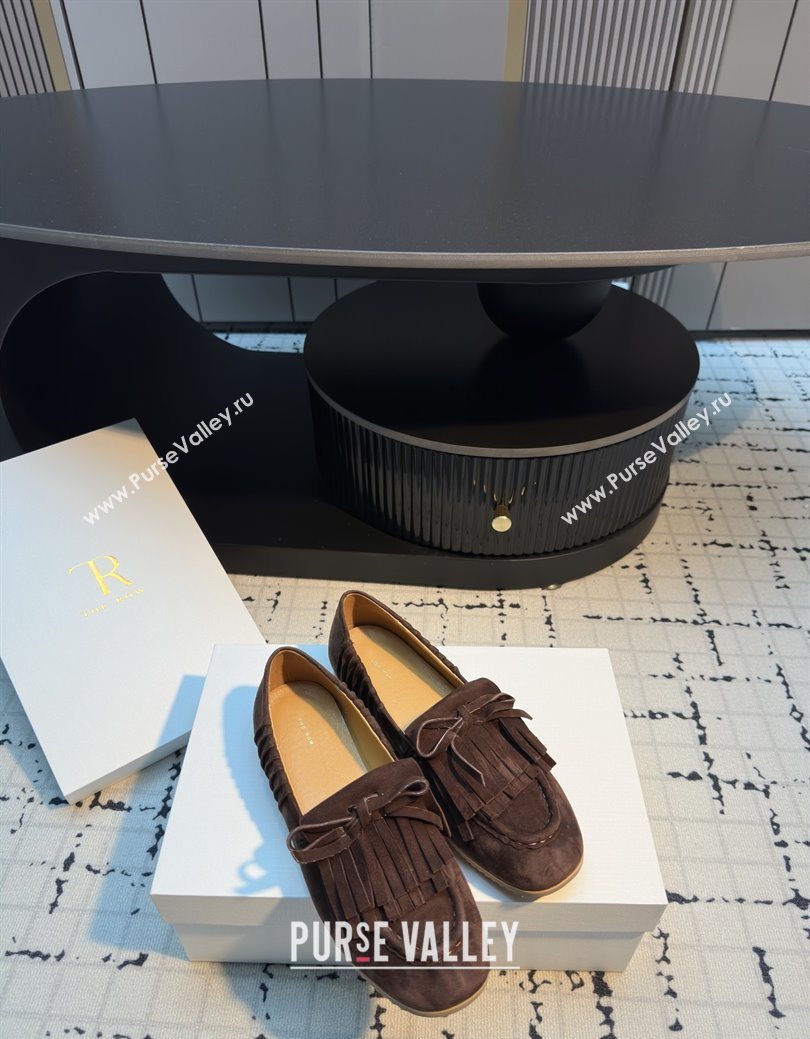 The Row Suede Loafers TR122902 Brown 2025 (MGN-25122902)