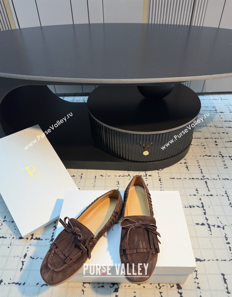 The Row Suede Loafers TR122902 Brown 2025 (MGN-25122902)
