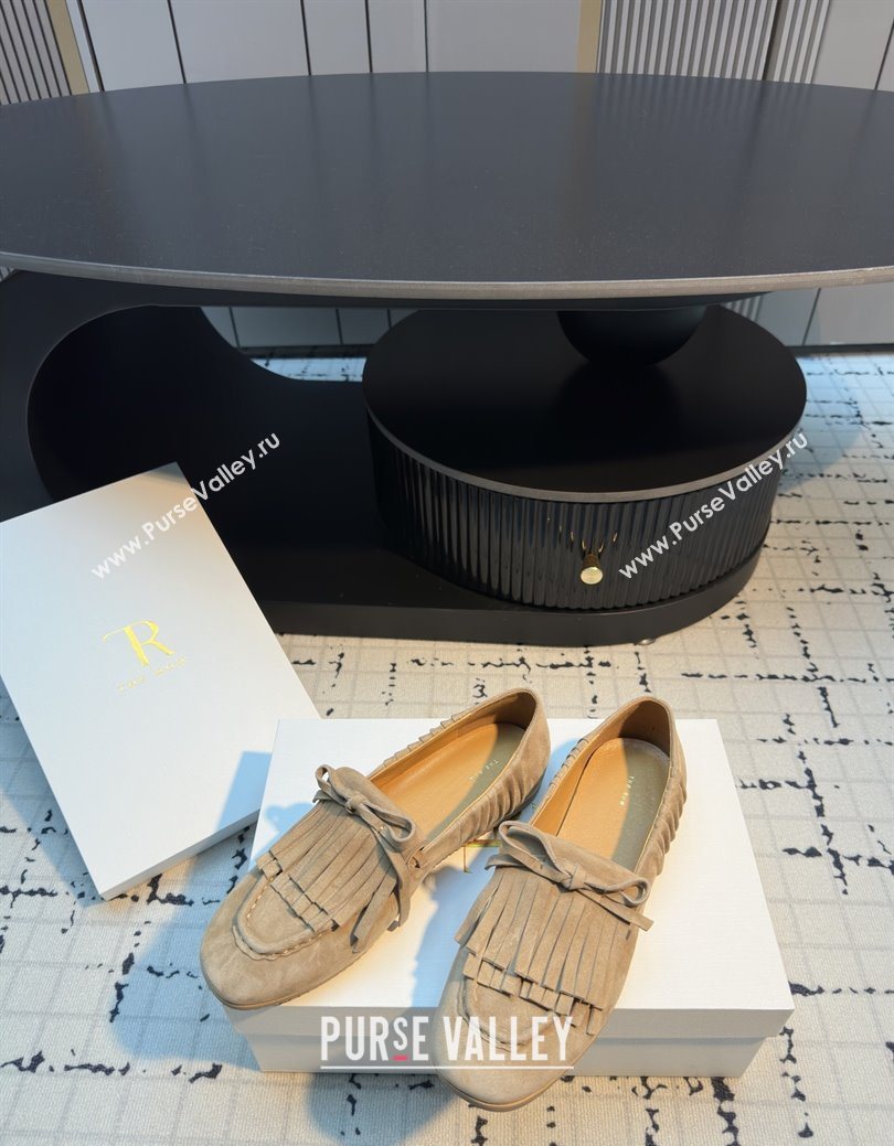 The Row Suede Loafers TR122903 Beige 2025 (MGN-25122903)