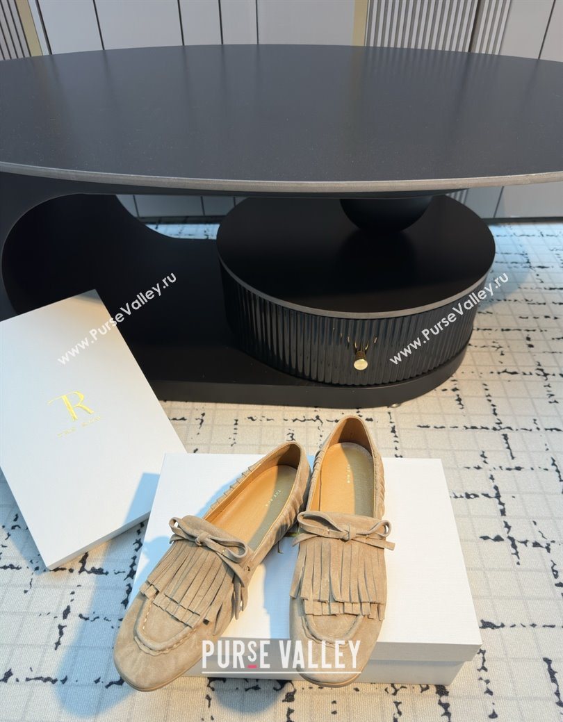 The Row Suede Loafers TR122903 Beige 2025 (MGN-25122903)