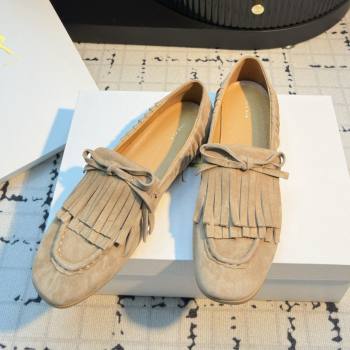 The Row Suede Loafers TR122903 Beige 2025 (MGN-25122903)