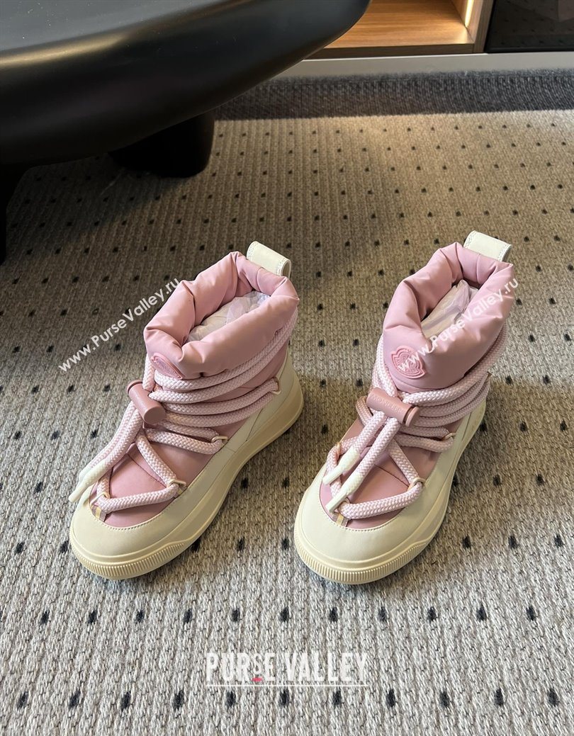 Moncler Altive Mid Snow Boots Pink 2025 (MGN-25122907)